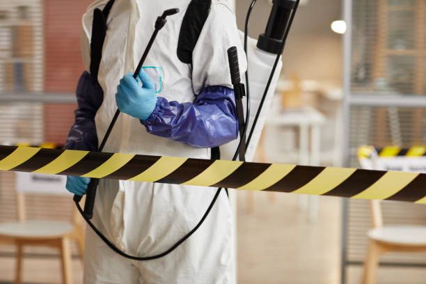 Professional Blood Cleanup technician working in Milton, IN